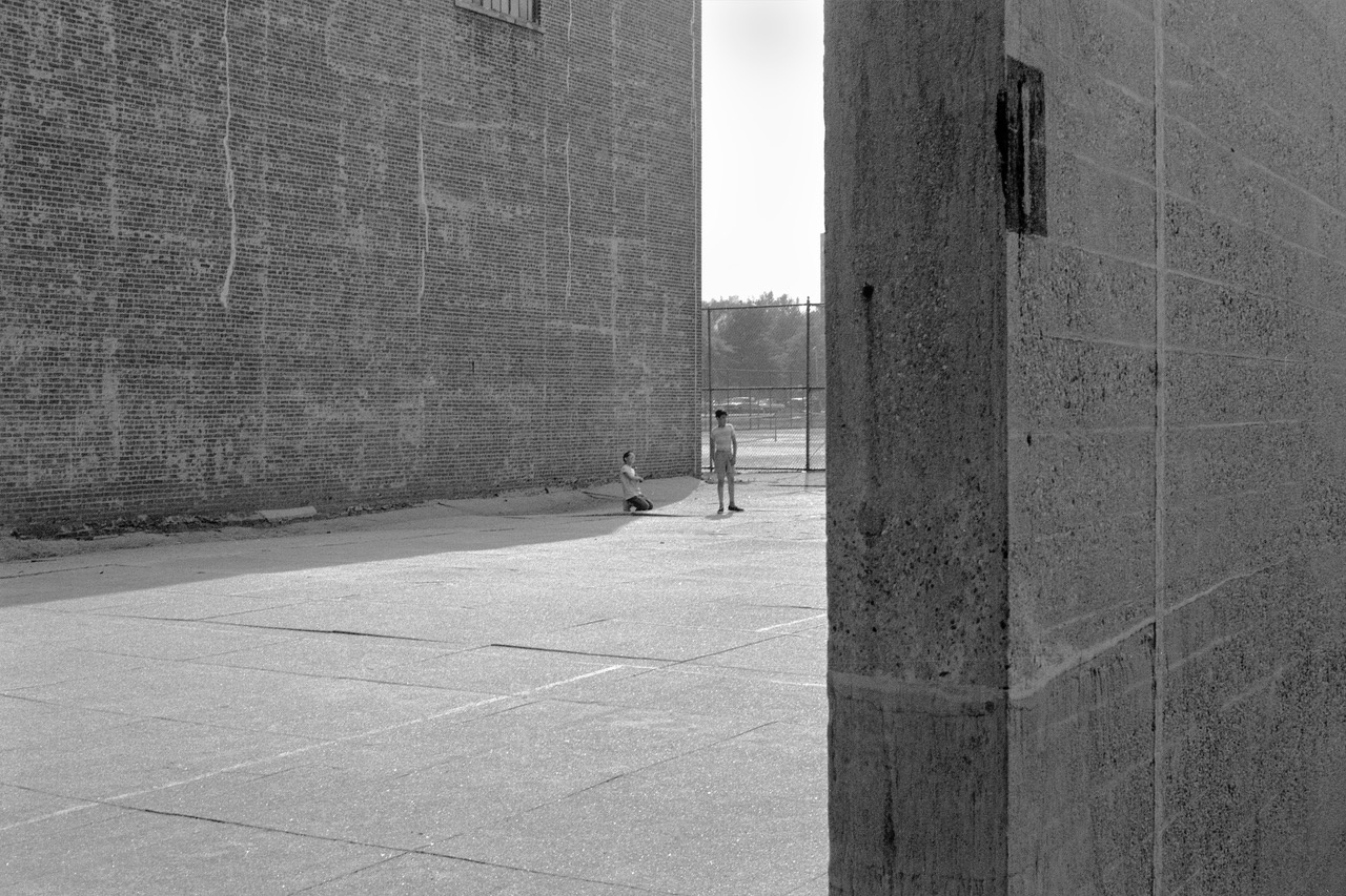 Handball Court Walls, 1965, silver gelatin print, 8 x 10 inches